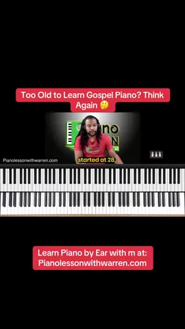 Too Old to Learn Gospel Piano? Think Again 🤔 In this video, I share why it's never too late to learn piano—whether you're 28 or 84. I reflect on my own journey starting at 19 and talk about how mindset, not age, is the biggest barrier to learning music.  With examples from my piano students, I emphasize the importance of consistent practice, learning chord progressions, reading lead sheets, and using video lessons and downloadable PDFs to build real keyboard skills. 🎹 Need help with chord theory? Download Our Free PDF 