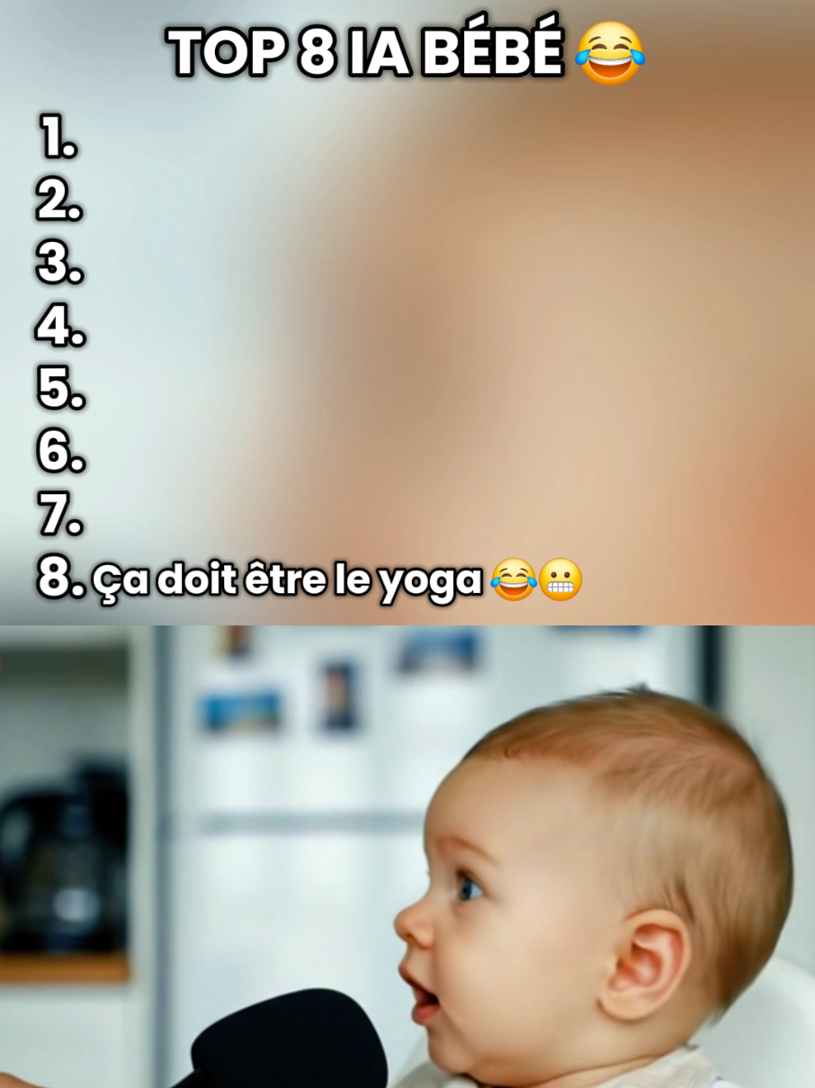 Top 8 bébé Ia 😂  #bébé #trend #ia #fyp #veo3  #humour 