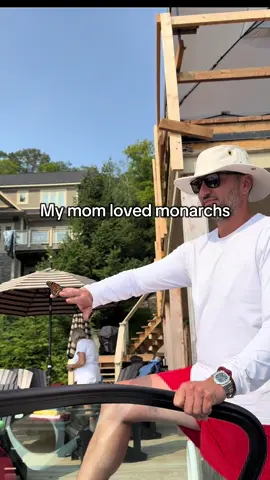 My mom loved monarch butterflies.  She said they were angels visiting us. She passed before my partner Steven ever met her. But I think she found her way to meet him after all.