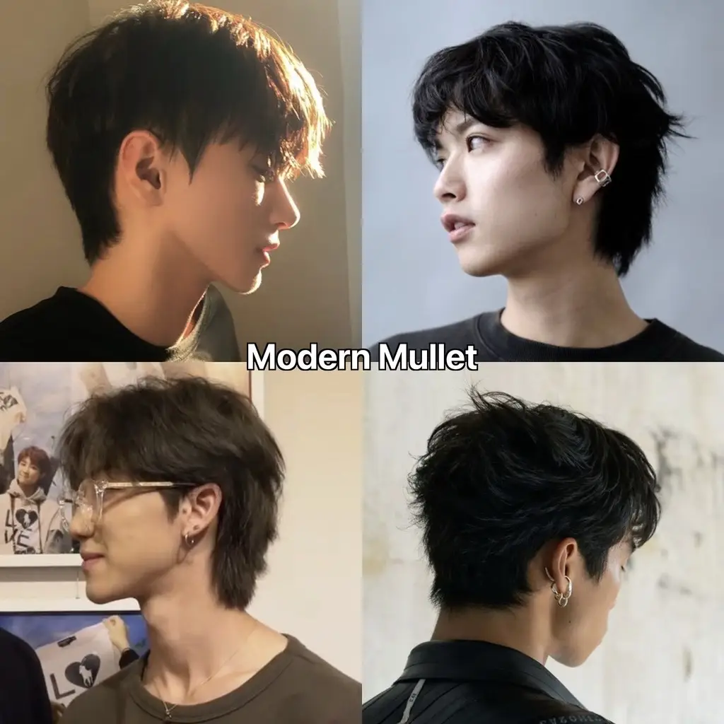 #modernmullet #buzzcut #warriorcut #commahair #middlepart #menshair #asianhair #hairstyle 