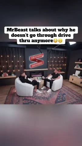 MrBeast talks about why he doesn’t go through drive thru anymore😳😬#fyp #mrbeast #viral 
