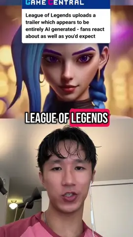 Reacting to the #leagueoflegends ai trailer #animation #ai 