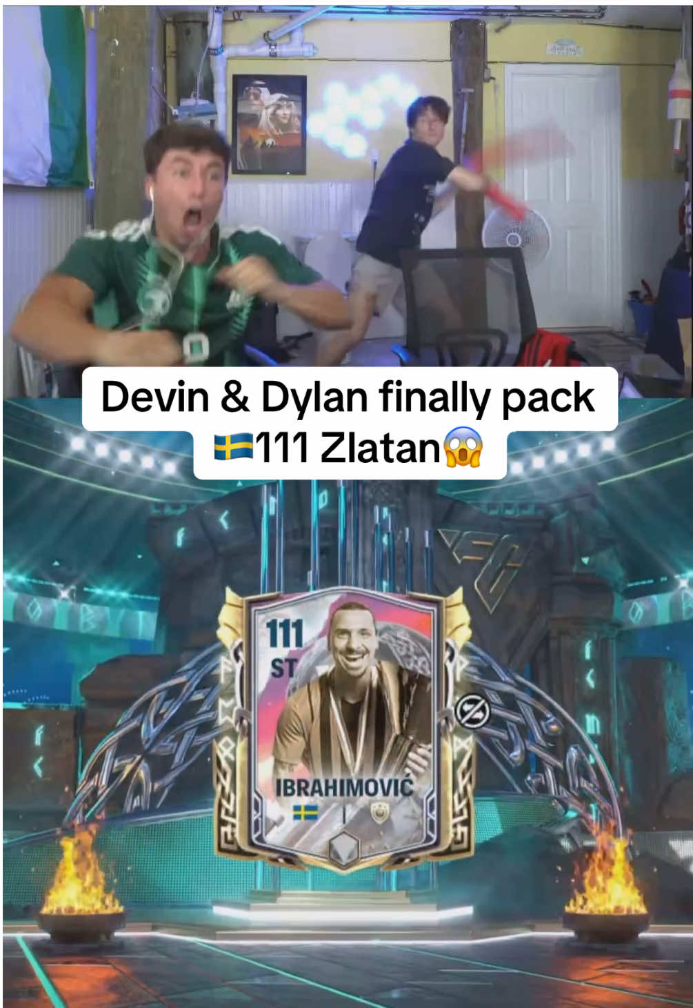 WHAT THE JAWN #devincaherly #devinanddylan #fifa #gaming #funny #fcmobile #fcmobile25 #zlatan #packopening #Sweden 