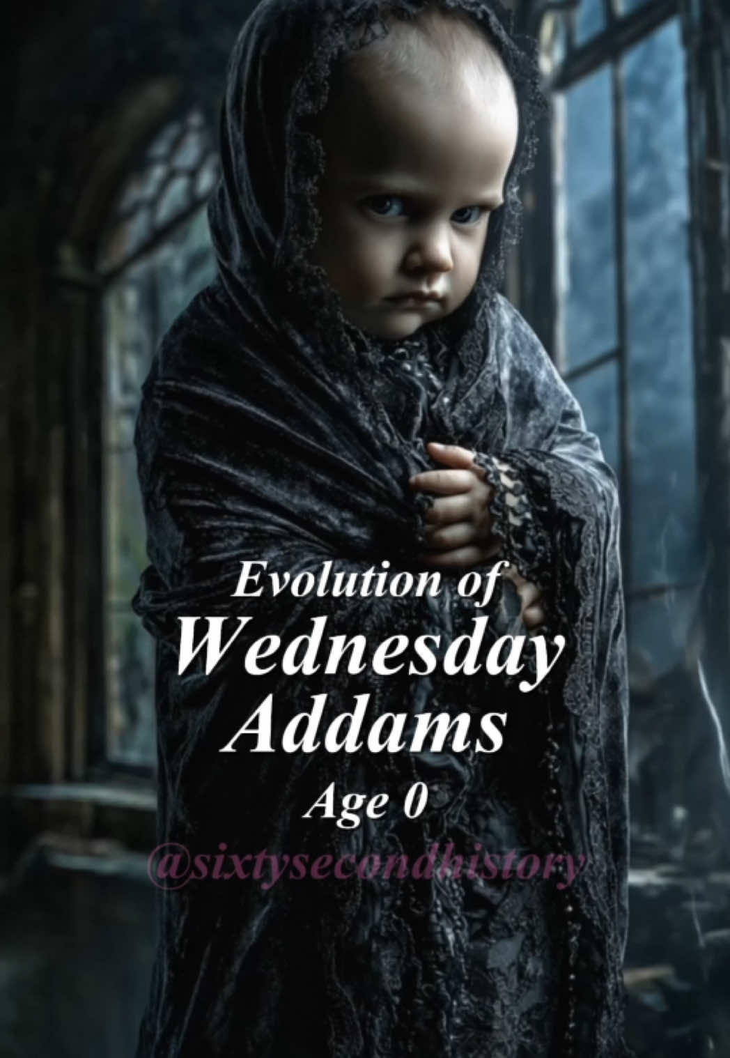 Evolution of Wednesday Addams #wednesday #wednesdayaddams #addamsfamily #wednesdaynetflix #netflix @Wednesday Netflix 