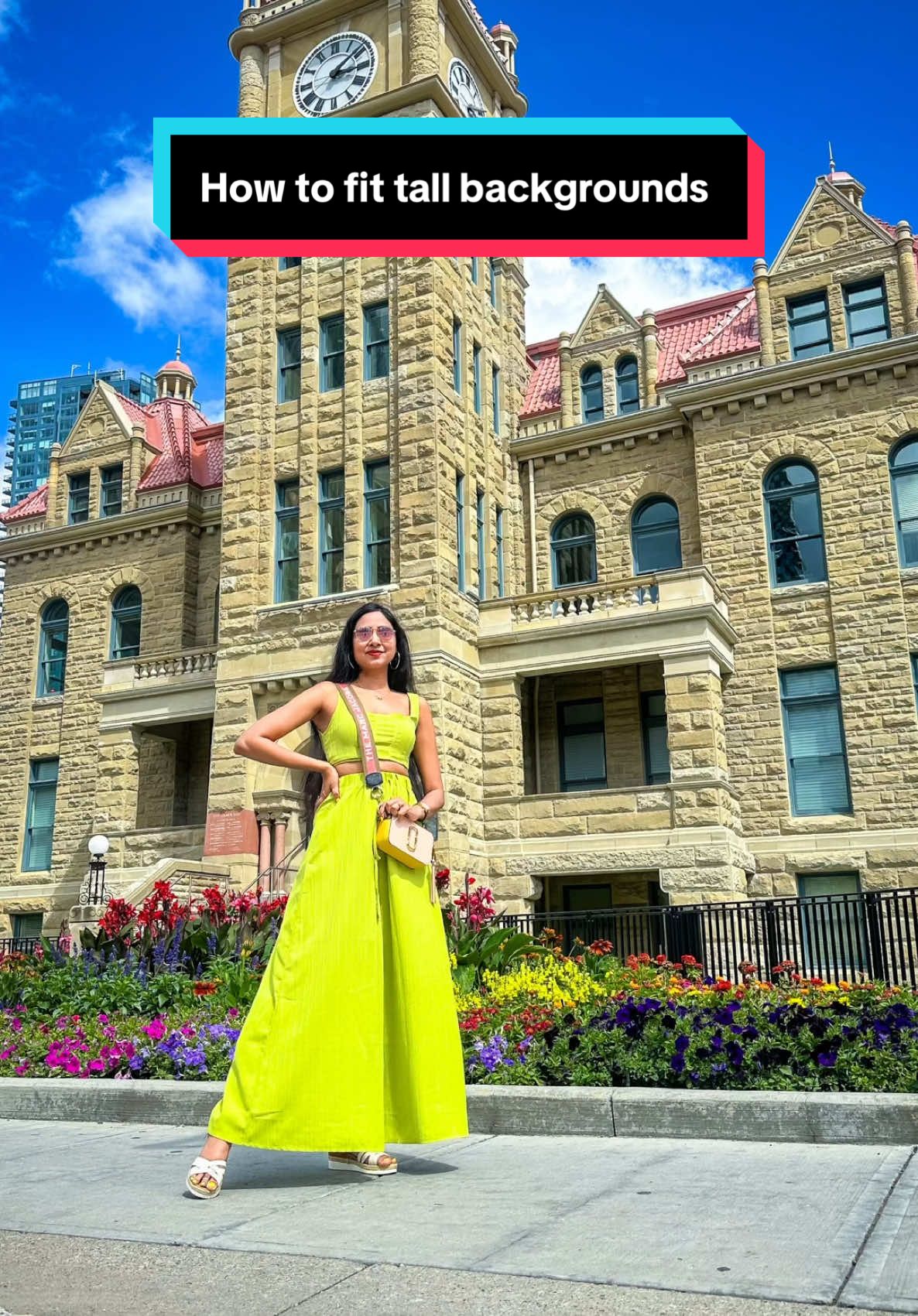 How to fit tall buildings in your photos.📸 If you don’t want to use 0.5/wide lens, try this tip👇🏻 📸Move back from your subject. 📸Lower the phone to the ground level. 📸Flip the phone so that camera lenses are closer to the ground until it fully covers the building. Would you try this tip? 🤗 Like and follow @wanderesskriti for more tips and tricks.💕 #howtopose #posingtips #posingideas #posing #photoshoot #photoshootideas #poseideas #photoposes #tipsandtricks #phototips #poses