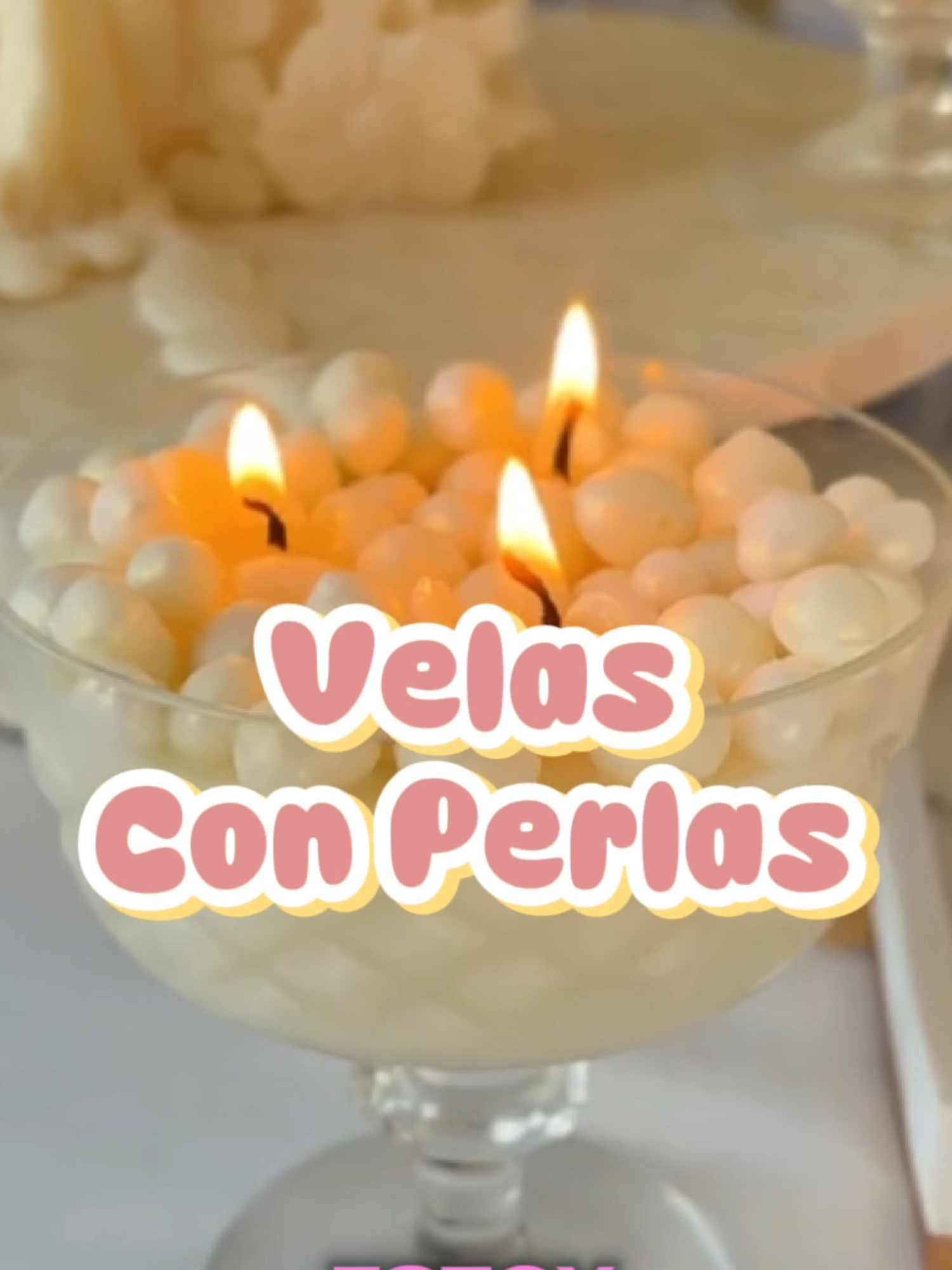 Velas con perlas, muy faciles ⭐️ 🕯️  . . . . #velasartesanales #emprendimiento #emprender #velas #manualidades #candles  #velasaromanticas #ingresoextra #cursodevelas  #velasdecorativas #aprendeencasa