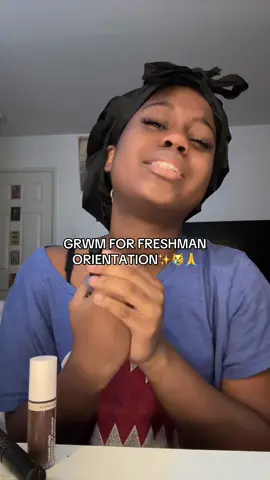 GRWM FOR FRESHMAN  ORIENTATION✨😿🙏 #foryoupagee #grwm #makeup #fypage  #school