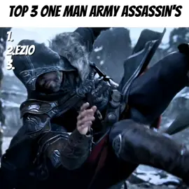 Top 4 one man army Assassin's #eziotrilogy #ezio #gamingtiktok #gaming #gameplay #fyp #assassinsceed #easteregg #connorkenway #acorigins #bayekofsiwa #fyp 