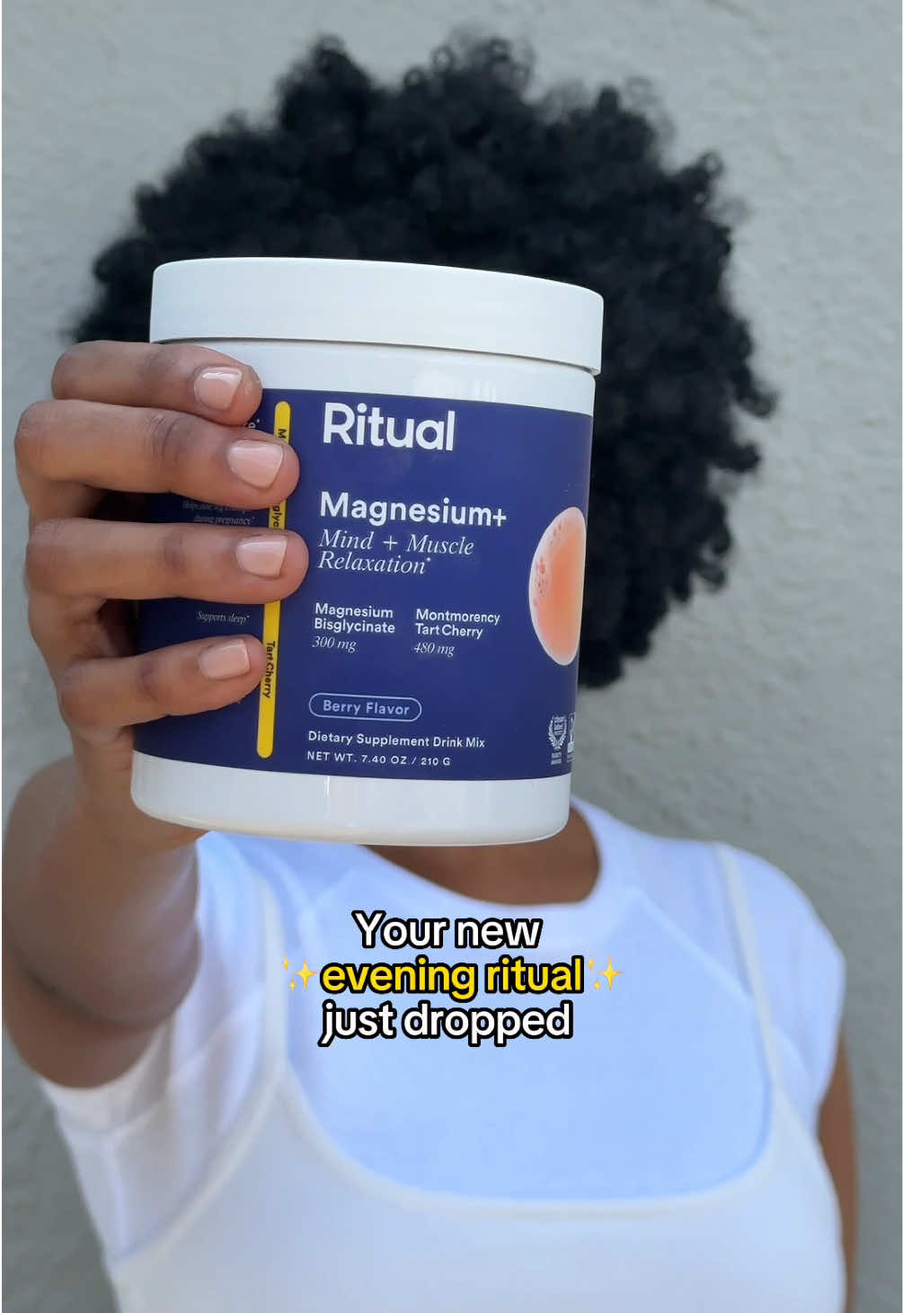 The secret to a great morning is a goodnight. Introducing our new Magnesium+, formulated for mind & muscle relaxation.‡*  Featuring:  🌙Magnesium Bisglycinate: An easy-on-the-stomach, bioavailable form of Magnesium.*  🌙Tart Cherry: Clinically studied to support sleep and muscle recovery.*  ‡Magnesium supports mind and muscle relaxation, Tart Cherry helps ease mental and physical fatigue and supports sleep.* Cheers to the night.  *These statements have not been evaluated by the Food and Drug Administration. This product is not intended to diagnose, treat, cure, or prevent any disease. #magnesium #tartcherry #sleepygirlmocktail #wellnesstok #wellness  