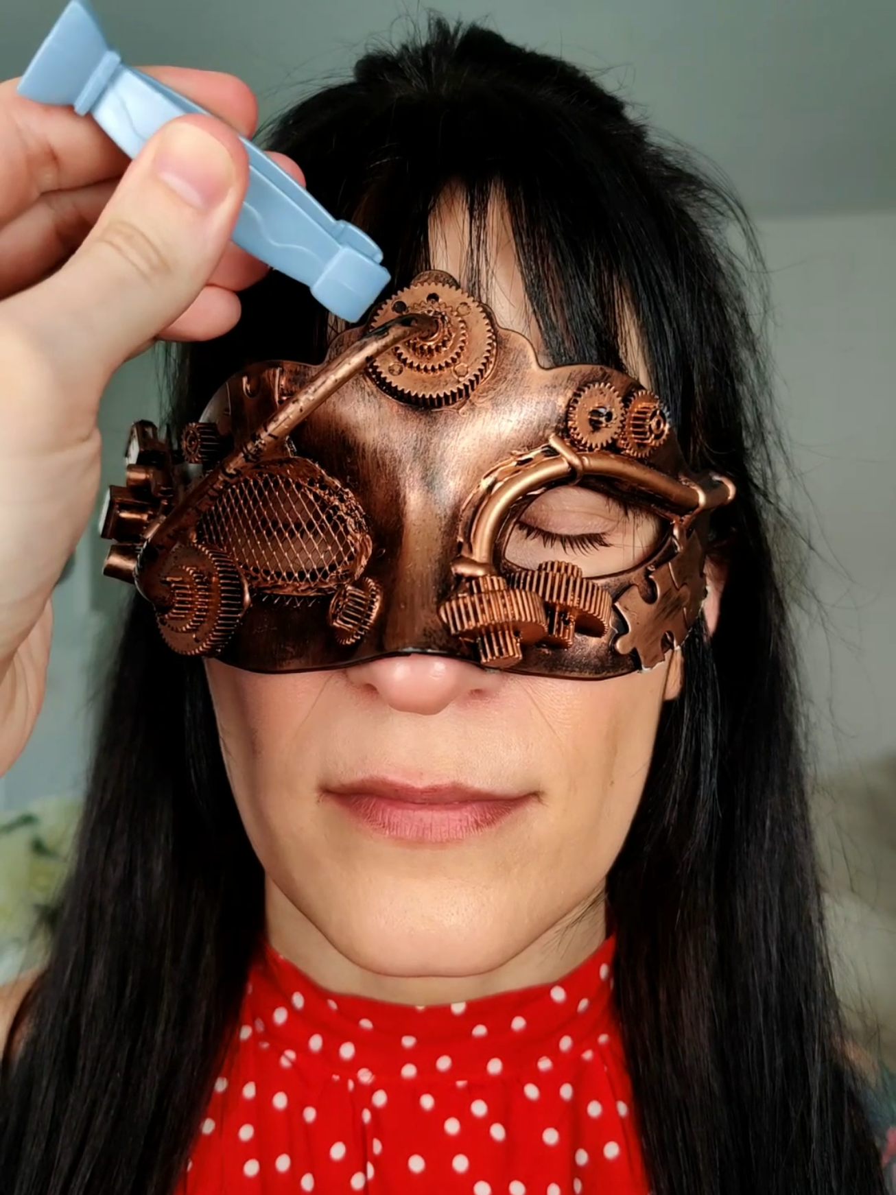 Fix and repair cyborg mask #asmr #asmrvideo 