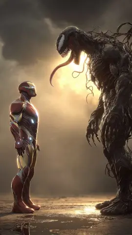 IRON MAN x VENOM HYBRID 💀 #aifusion #ai #midjourney #fusion #hybrid 