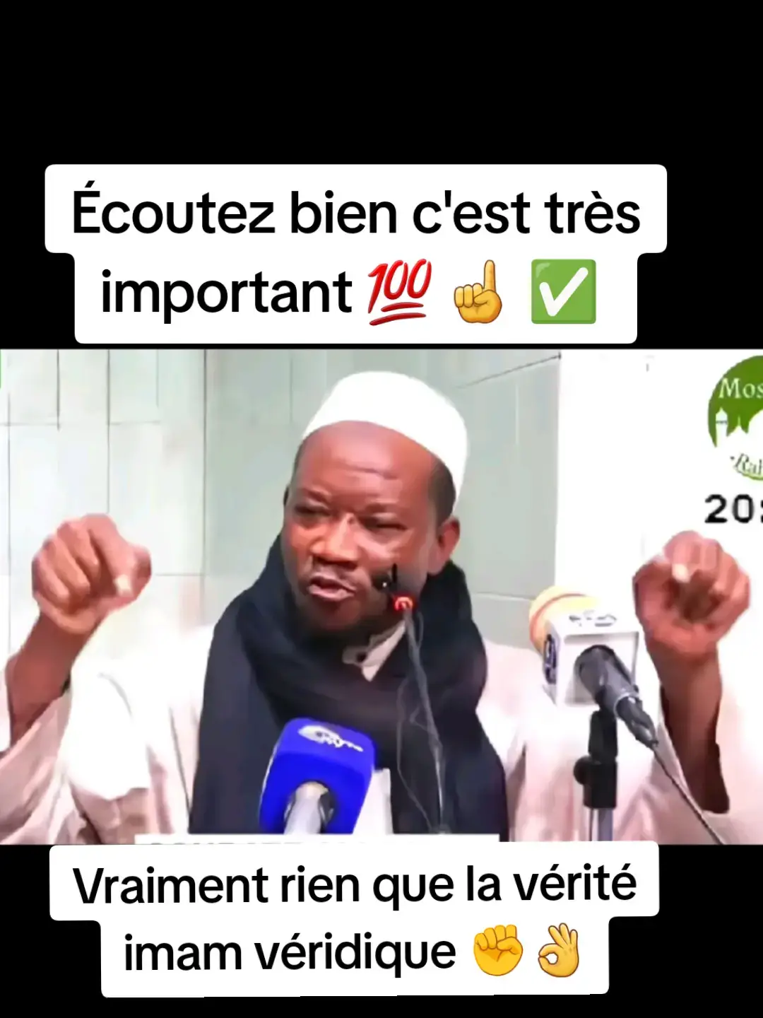 Vraiment rien que la vérité imam véridique ✊️ 👌 💯☝️☪️✅️✅️✅️ Écoutez bien attentivement c'est très important 💯 ☝️ 👂👂👂👂👂👂