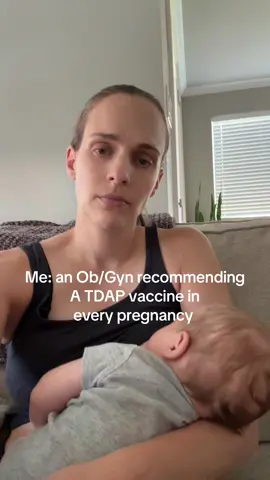 TDAP is a vaccine recommended at 27-36 weeks of all pregnant women to provide newborns the highest possible protection from pertussis (whooping cough) at birth. Having seen the repercussions of pertussis first hand, I am motivated to recommend this vaccine for all of my patients. And no, big pharma hasn't given me a dime to do so or paid off the student debt I still have. Further, I don't know of any doctor that's received money from big pharma for vaccinating patients.  #Tdap #pregnancy #thirdtrimester #breastfeedingtok #thecoolob 