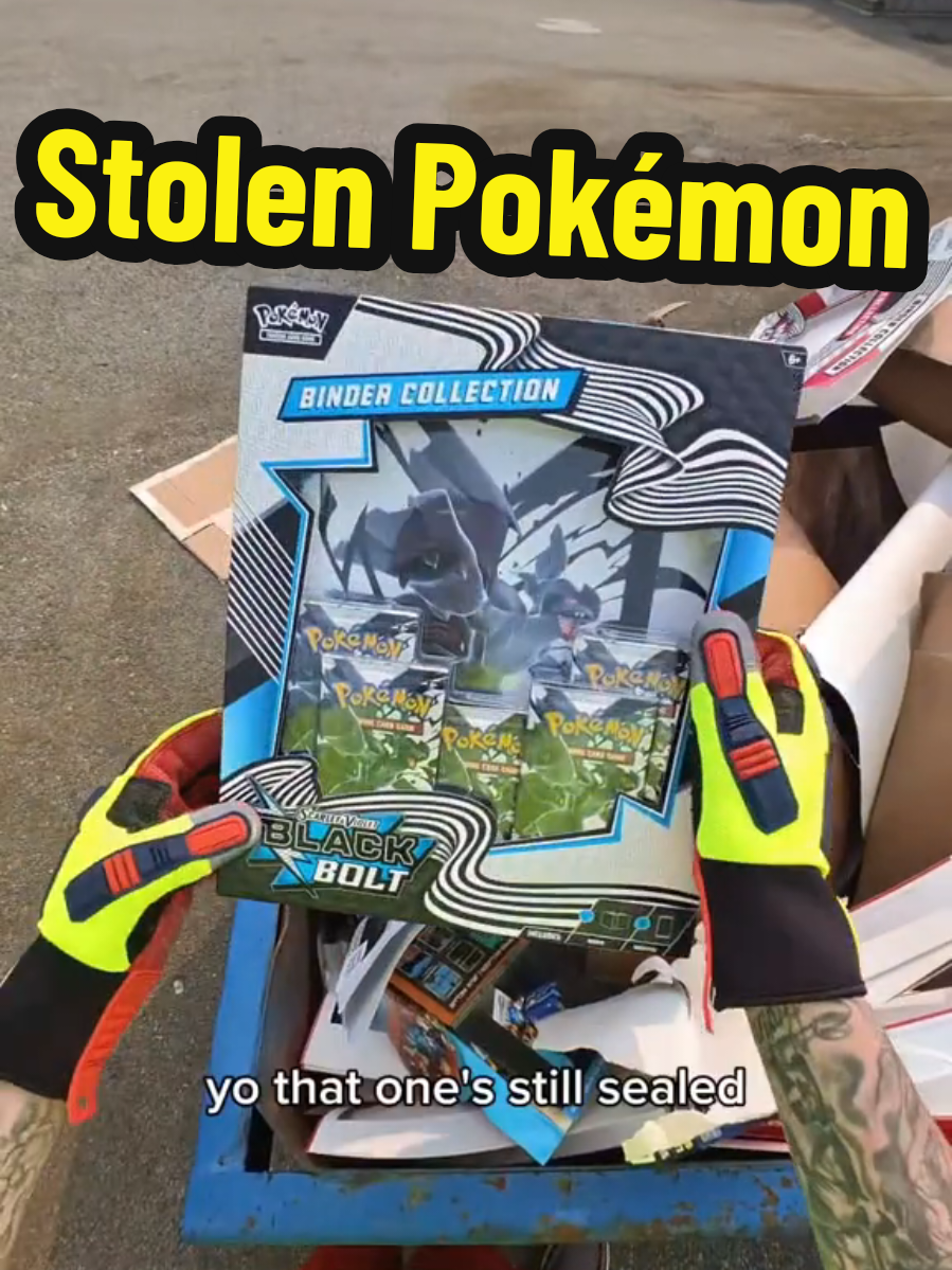 I found stolen Pokémon Cards in the trash!! Would you take them? #dumpsterdiving #pokemon #pikachu #charizard #gaming 