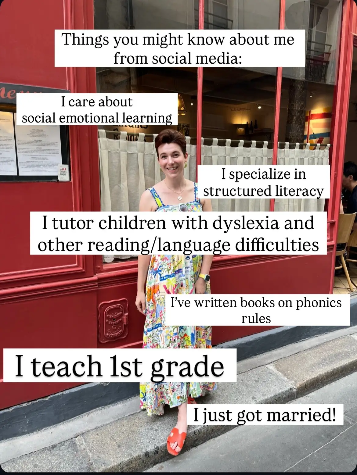 As we start this school year, here’s your gentle reminder: teachers are whole people. 💛 I share a lot here about structured literacy, SEL, and best practices in reading — and I love that part of what I do. But I’m also someone who loves funky thrifted fashion 👗, directs plays 🎭, plays piano 🎹, manages anxiety, and is supported by a very loyal Emotional Support Cat 🐾. I’ve been neurodivergent since childhood, and that’s a big part of what led me to teaching in the first place. So as you meet new teachers this year — or reconnect with familiar ones — ask them about something they love outside of school. There’s a whole world there. And if you’re into literacy, theatre, mental health, cute cats, or thrifted shoes… you’re in the right place. ✨ #BackToSchool2025 #WholePersonTeaching #TeachersArePeopleToo #AuthenticTeaching #CreativeEducators #NeurodivergentTeacher #TeacherLife 