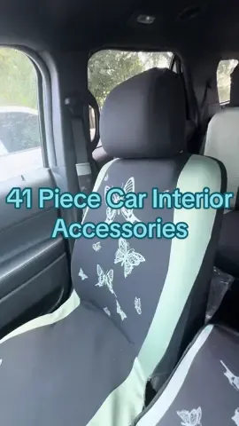 The fact that this car seat cover accessories kit is less than $42 and it’s 41 pieces, blows my mind. Super in love with how many things they give you! And I LOVE the color. Just because it’s your car… doesn’t mean it can’t have ✨personality✨. 41 pieces. Butterflies. You already know 💖 #carmakeover #cardecor #caraesthetic #cargoals #carseatcovers 