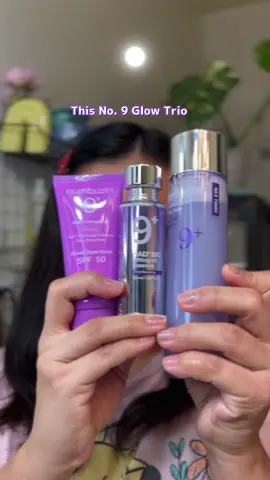 ✨ Glowy, firm, hydrated skin in just 3 steps! ✨ This is the Numbuzin No.9 Glow Trio, powered by advanced ingredients like NAD+, PDRN, and 50 Peptides to visibly boost skin health and radiance. Here's what each one does: 💜 Step 1 – Glow Boosting Toner • Preps and hydrates skin • PDRN + NAD+ promote skin cell repair • 50 peptides = anti-aging + elasticity boost 💜 Step 2 – Lifting-sil Essence • Firms and smooths skin texture • Deeply hydrates and plumps • Helps restore bounce and glow 💜 Step 3 – Glow Sunscreen SPF 50 • Broad spectrum protection • Leaves a radiant, dewy finish • No white cast + lightweight formula ☁️ Skin feels bouncy, looks brighter, and stays protected! PLUS- you get a free gift while supplies last 🫶🏼 @numbuzin  🛒 Available now on TikTok Shop #numbuzin #kbeauty #skincareroutine #GlowUp #peptideskincare #TikTokMadeMeBuyIt #spf50