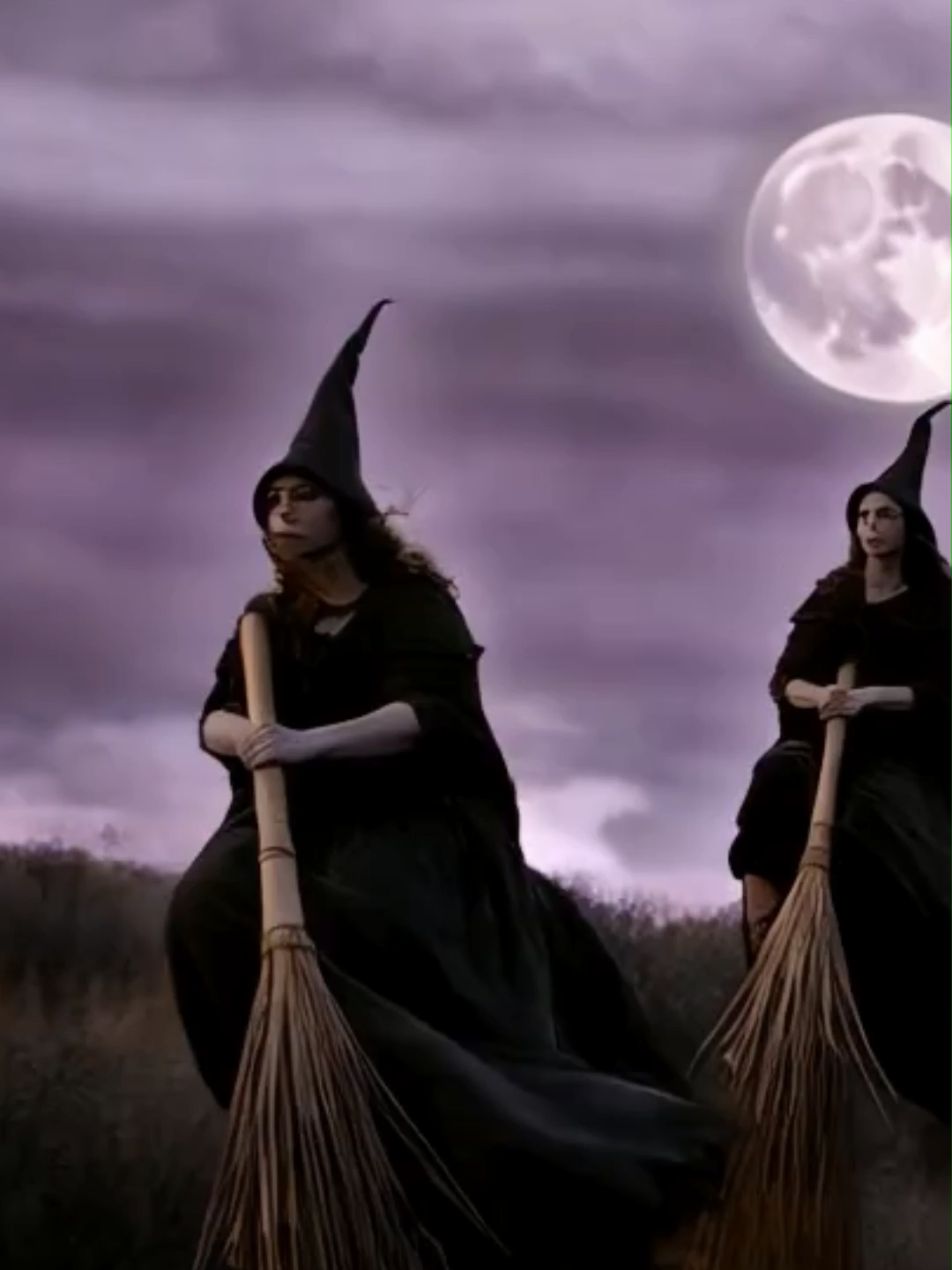 🌕🧹🧙‍♀️ When the full moon rises, the big brooms come out — because some witches don’t fly alone. In West African folklore, witches flew on “spirit brooms,” wide enough to carry invisible companions: ancestors, wind spirits, or echoes of the dead. The full moon amplified their power, but also their weight — every rider added more speed, and more risk. That’s why twilight flights were wild and fast — the sky was full, and not every passenger had a pulse. 💬 Drop a 🌕 if you’d ride with company… seen or unseen. #MoonFlight #FullMoonMagic #SpiritBroom #WitchCoven #EveningRituals #SkySpirits #WitchPlease #HailuoAI 🌕🧹🧙‍♀️ Cuando sale la luna llena, aparecen las escobas grandes — porque algunas brujas no vuelan solas. En el folclore de África Occidental, las brujas volaban en “escobas espirituales”, lo bastante anchas para llevar acompañantes invisibles: ancestros, espíritus del viento o ecos de los muertos. La luna llena aumentaba su poder… pero también su peso. Cada pasajero sumaba velocidad y peligro. Por eso los vuelos al atardecer eran salvajes y veloces — el cielo estaba lleno, y no todos los que viajaban tenían pulso. 💬 Comenta un 🌕 si volarías con compañía… visible o no. #VueloDeLunaLlena #EscobaEspiritual #BrujasAlAnochecer #CieloEncantado #AquelarreVolador #RitualesDeNoche #WitchPlease #HailuoAI