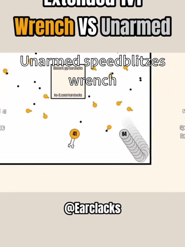 unarmed back at it again #weaponbattles #earclacks #unarmed #wrench #hammer #shuriken #spear #sword song was Fly of Beelzebub by DM Dokuro