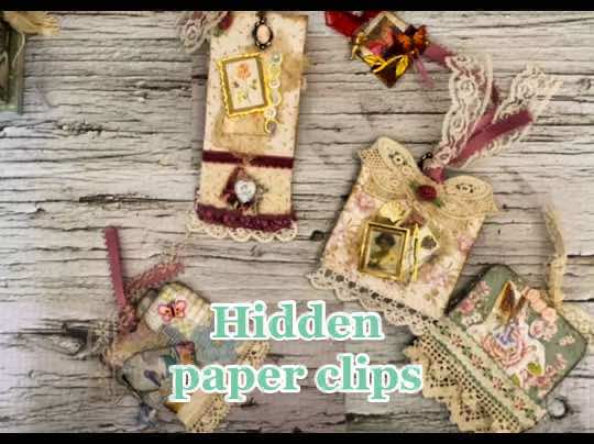 Hidden paper clips for junk journals#junkjournalideas #hiddenpaperclip #hiddenpaperclips  #alteredpsperclips #junkjournal 