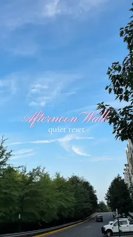afternoon walks = appreciating everything around me and the silence 😌🍃☁️🌅 #dayinmylife #afternoonwalk #dailyvlog #dmvtiktok #dmvinfluencer #microinfluencer #foryou #fyp #Lifestyle #selflove #selflovejourney #SelfCare #selfcareroutine 