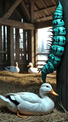 Duck is attack for a parasit cyan #service #animalrescue #animal #saveanimals 