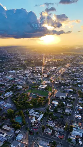 Vista incrível de final de tarde em Boa Vista/RR 😍❤️#boavista #roraima #boavistarr #dji #drone 