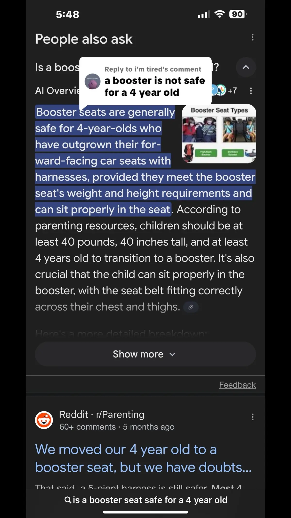 Replying to @i’m tired  google is free you know 🫶 #boosterseat #carseatsafety #MomsofTikTok #fyp #googleisfree 