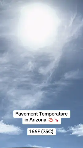 Pavement Temperature in Arizona  ♨️🌡️ 166F (75C)  #pavement #heat #Summer #arizona #temperature #2025 #sun 
