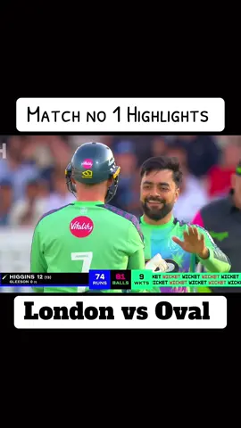 The Hundred Match No 1 Highlights Oval vs London #fyp #highlights 