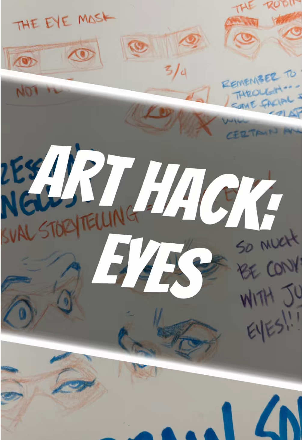 Time to dive into the eyes! Eyes really are so much fun to draw, not only the windows to the soul, but so important for selling emotions in visual storytelling. Let’s get into it! #arthack #eyes #eyebrows #pupil #drawing #visualstorytelling 