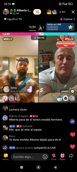 #viral el losada tiene gana de que len en cara 😃😃