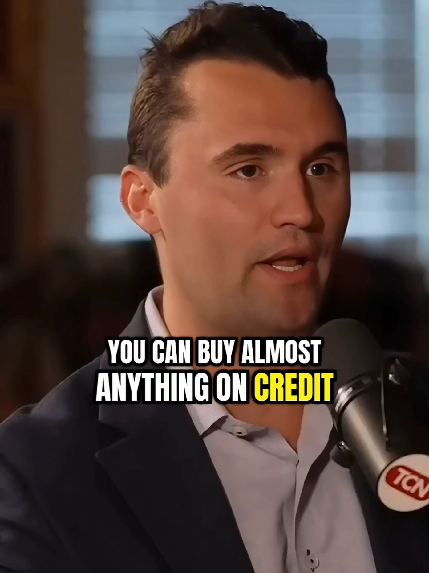 Live life on credit 💳 #charliekirk #tuckercarlson #creditscore #credittips #consumerism #buynow 