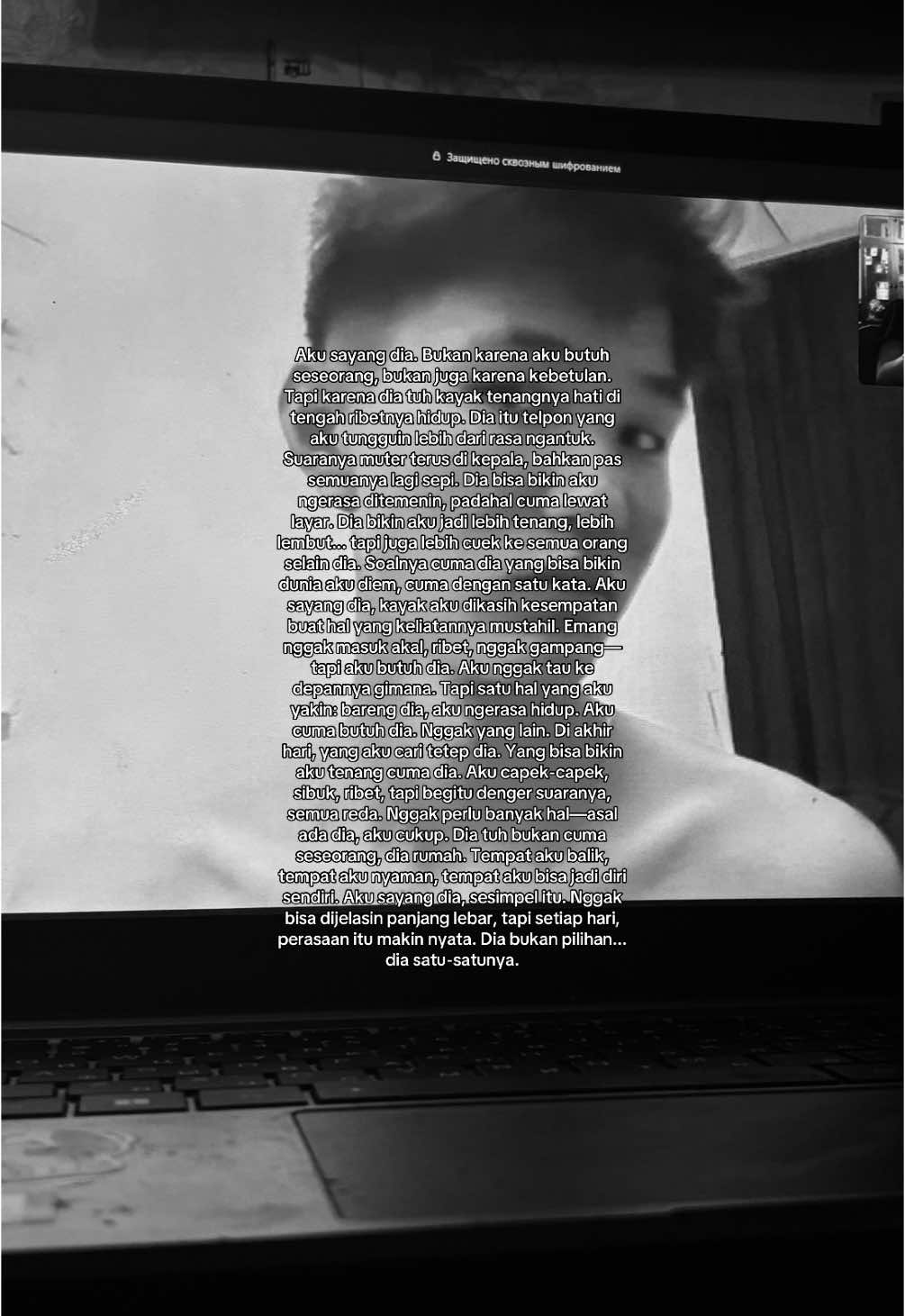 wrote in his own language how much i love him , aku sayang kamuuu @L ♡ 