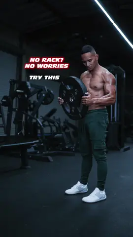 NO RACK? NO PROBLEM. GRAB A PLATE! #plateworkout #hiit #hiitworkout #functional 