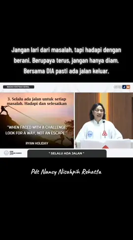 Jangan lari dari masalah, tapi hadapi dengan berani. Berupaya terus, jangan hanya diam. Bersama DIA pasti ada jalan keluar. #gerejaprotestan #gereja #yesusjuruselamat #yesuskristus #bacaalkitabsetiaphari #bacaalkitab #alkitabkristen #alkitab #hidupbaikdanbena #khotbahsingkat #tuhanmenolongku #hidupbaik #renunganmotivasikristen #khotbahkristenanakmuda #khotbahkristen #renungan #renunganharian #renunganhariankristen #motivasidiri #motivasihidup #motivasikehidupan #imankristen #imankristensejati  #imankristiani #bertobatlah #gpib #gereja #ibadah #ibadahkristen #hidup #hidupbenar #berkat #inspirasi #inspirasikristen