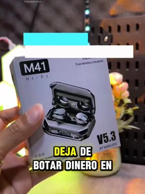 Futuristas y potentes, audífonos futuristas con power bank, bluetooth y resistencia al agua.