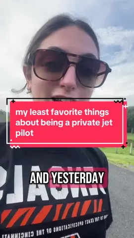 My least favorite things about being a private jet pilot  #pilotlife #privatejet #aviation #pilottea #pilotperspective #flying #flight #airplane 