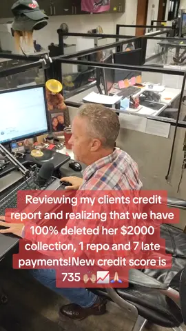 Reviewing my clients credit report and realizing that we have 100% deleted her $2000 collection, 1 repo and 7 late payments!New credit score is 735 🙌🏼📈🙏🏻 #creditrepairservices #credit #removecollections #fyp #creditrepair #fixmycredit #credito #credittips #credithacks #financialfreedom #theoffice #buisness #firsttimehomebuyer #fypシ #credithelp