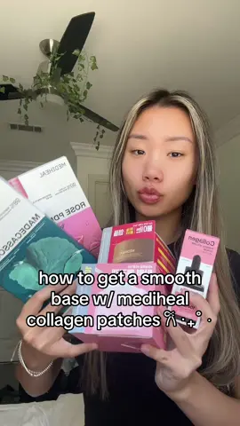 girlies the key to a smooth base starts w ur skin!! 😛😛🤍 @MEDIHEAL Global #eyemasks #collagenmask #viralskincare #mediheal 