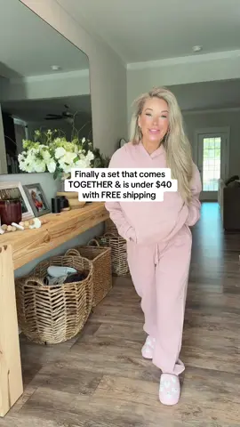 OBSESSED!!! This two piece hoodie & jogger sweatpants set is so cute & the price is actually AFFORDABLE!! Literally give me ALL the colors. Not sure how long this deal last so jump on it & free shipping@AUTOMET #comfyoutfits #sweatset #hoodie #joggerset #outfitinspo 