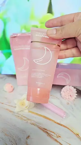 Collagen Night Wrapping Mask, 2 Counts Peel Off Facial Mask Pack - Elasticity & Hydration Care, Reduces Sagging & Dullness - Hydrolyzed Collagen For Glowing Skin Care #augustsale #augustdeals 