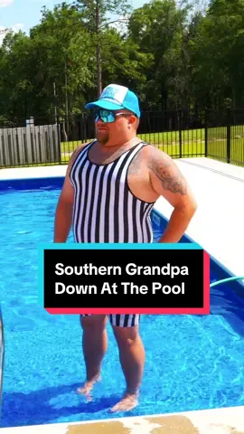 Southern Grandpa Goes Down To The Pool