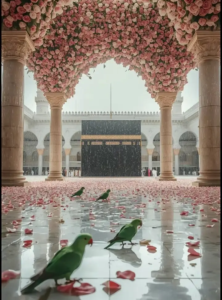 This image captures the majestic beauty of Masjid al-Nabawi, the Prophet's Mosque, located in the holy city of Madina. The iconic green dome marks the resting place of the Prophet Muhammad (PBUH). Surrounded by elegant minarets, the mosque's stunning architecture is illuminated under a clear blue sky. The expansive marble courtyard reflects the soft sunlight, creating a serene and spiritual atmosphere. Pilgrims are seen peacefully walking and praying, symbolizing the unity and devotion of Muslims from around the world. This sacred site is not only an architectural masterpiece but also a place of deep reverence and tranquility. #unfrezzmyaccount  #viral  #trading  #naatstatus  #mashallah  #foryou  #unfreez  #Kaaba  #Makkah  #Faith  #UnityInIslam  #spiritualjourney #LIVEIncentiveProgram #LIVEStory #PaidPartnership 