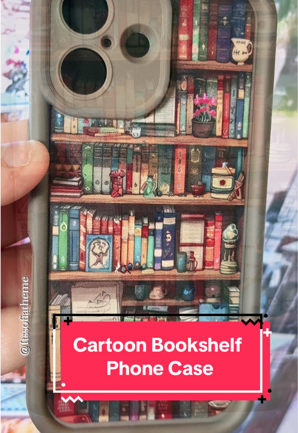 Cartoon Bookshelf Phone Case. Shookproof Non-Slip Military-Grade. Now Half price & Free Shipping + Coup 15% Off💥 🚚  @CharmVi #phonecases #cartoonphonecase #bookslover #bookstok #backtoachool #smartphonecase #smartphoneaccessories 
