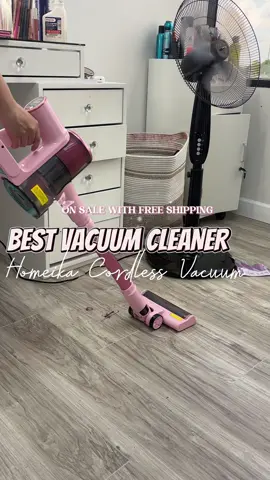 Homeika Cordless Vacuum💕 why didn’t I get this sooner?! I LOVEEEE how quick & easy it vacuums and picks up everything and not only it is on sale but it’s FREE SHIPPING you can use this on floor, carpet, car carpets, rugs it’s versatile and it comes with items to use for small areas I’m inloveeeee  #vacuumcleaner #homeikavacuum #homeika #fyp #pinkeverything 