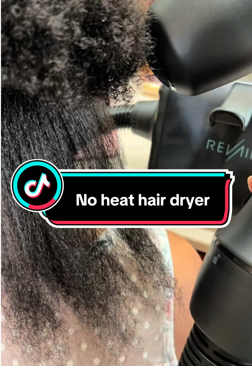 Heatless Blowout on Coily Hair… I Was NOT Expecting This 💁🏽‍♀️💨🌀 @MyRevAir #heatlessdryer #naturalhair #revairhairdryer #fyp