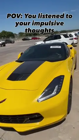 This is your sign to stop thinking and start bidding. 💛 >> #corvette #chevrolet #chevroletcorvette #cars #fastcars #supercars #carsoftiktok #luxurycars #carspotting #carswithoutlimits #fyp #reels #impulsivethoughts #impulsive #carlife