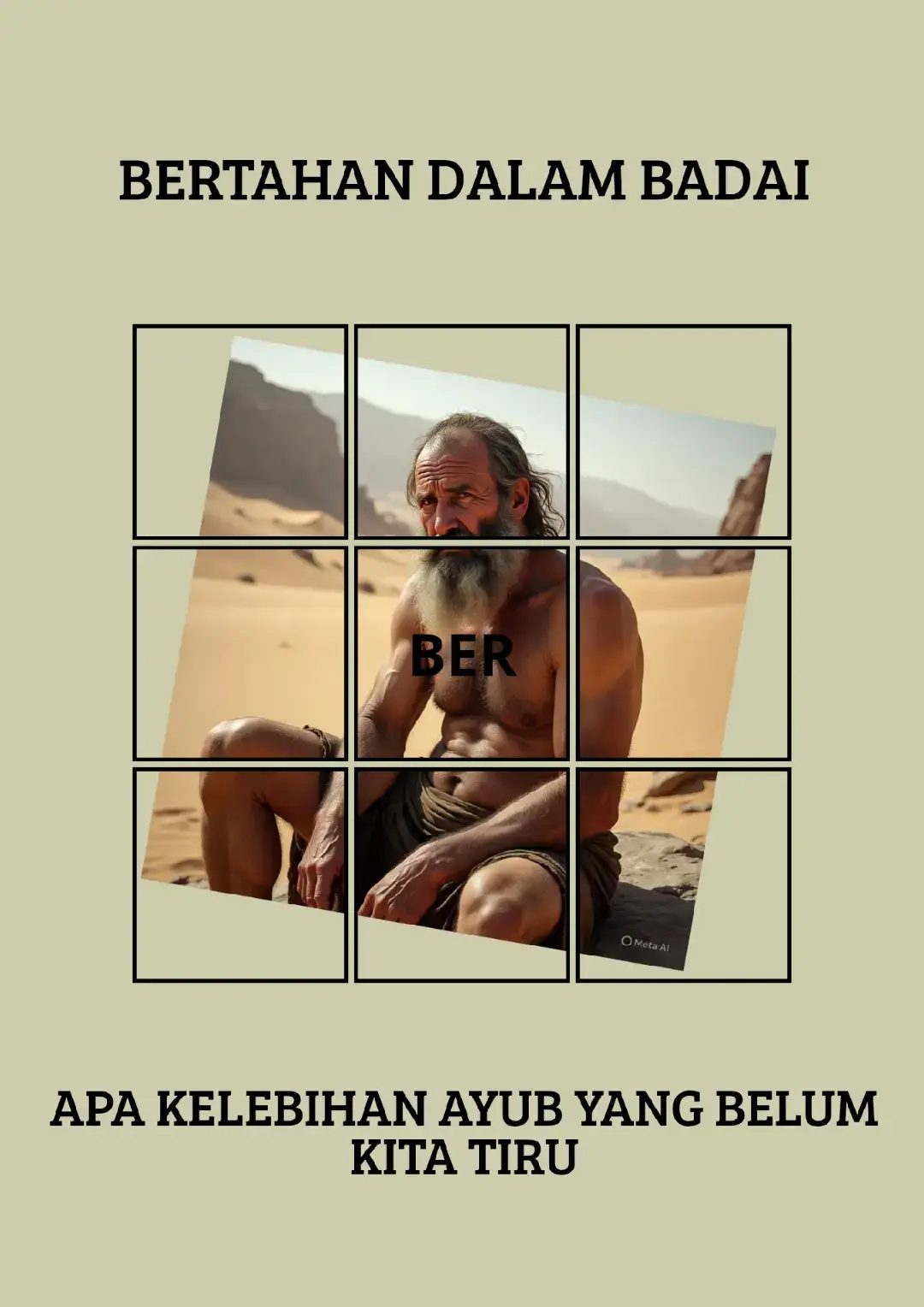 Tema   :  Mengapa Kita Tidak Sehebat Ayub dalam Menghadapi Penderitaan? Ayat Inti: 