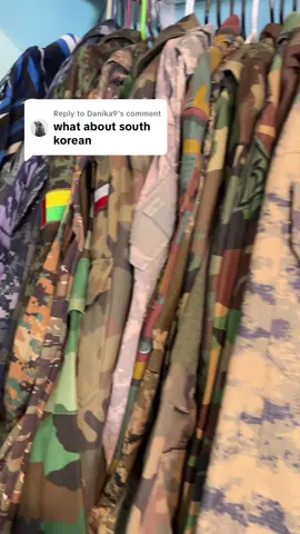 Replying to @Danika9 #camo #camouflage #army #navy #marines #military #collector #collection #southkorea #viral #trending #fypシ 